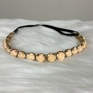 OS - Roses Adjustable Strap Headband